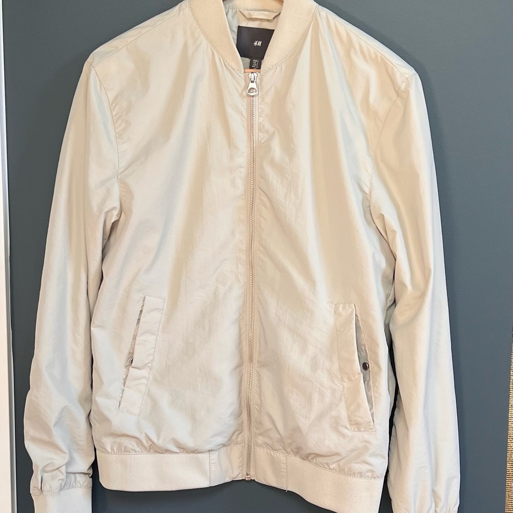 H&M Cream Bomber Jacket